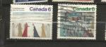CANADA - oblitr/used - 1974 - n 550 et 551