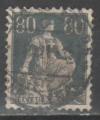 Suisse 1916-22 - Helvetia 80 c.