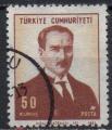 TURQUIE N° 1861 o Y&T 1968 Portrait d'Atatürk