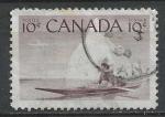 CANADA - 1955 - Yt n 278 - Ob - Chasseur esquimau en kayak