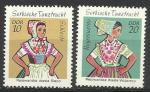 RDA 1971; Y&T n 1419 & 20 **; 10 & 20p Costumes populaires