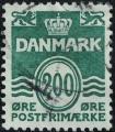 Danemark 1983 Lignes Ondules Couronne Royale Lions Hraldiques 200 Ore 