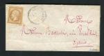 Rare lettre de Gatti di Vivario pour Ajaccio ( Corse 1861 ) avec un n° 13B