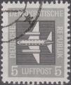 Allemagne - RDA - 1957 - Yt PA n 1 - Ob - Avion 5p ; airplane