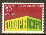 LIECHTENSTEIN N°454** (Europa 1969) - COTE 0.80 €