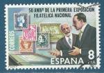 Espagne n2222 Cinquantenaire de la 1re exposition philatlique oblitr