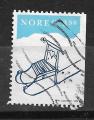 Norvge N 1128  Nol  chaise sur patins 1994