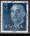 EUES - 1955 - Yvert n 866 -  Gnral Franco  (Cachet Barcelone 1944)