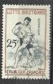 France 1958; Y&T n 1164; 25F sport, lutte bretonne