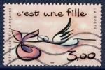 France 1999 - YT 3231 - cachet vague - timbre pour naissance fille