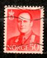 Norvge Yvert N431 Oblitr 1962 Roi OLAV / 50 ore