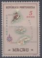Macao, colonie portugaise : n 377 x neuf avec trace de charnire anne 1956