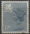 R-U/U-K (Galles/Wales) 1984 -Reine Elisabeth II, Machin 17 p, ronde- YT 1156 