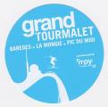 Autocollant station de ski - Grand Tourmalet, Barges, La Mongie, Pic du Midi