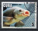 Timbre de CUBA 2001  Obl  N 3945   Y&T  Poisson