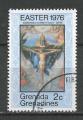 GRENADINES - 1976 - Yt n 153 - Ob - Pques ; tableau ; Adoration du Christ ; D