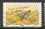 France timbre oblitr anne 2014 Ecogestes "Trions et recyclons le papier"