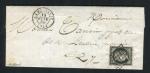 Rare lettre de La feuillie pour Ry ( Seine Maritime 1850 ) avec un n° 3a