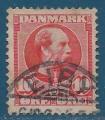 Danemark N54 Christian IX 10o rouge oblitr