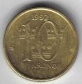 Sude 1992 - Pice/Coin 10 Kr, Carl XVI Gustaf - circule mais propre