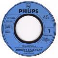 SP 45 RPM (7")  Johnny Hallyday  "  Toujours l  "