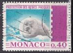 MONACO N 815 de 1970 oblitr "bb phoque"