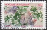 Adh N 1995 - Motifs de fleurs  Lilas - Cachet rond