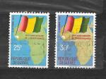 GUINEE  YT  n 41 - 42  bandiera -  anno 1960
