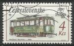 Tchcoslovaquie 1987 Y&T n 2725; 4k Expo Prague88, tramway