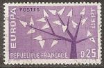 france - n 1359  obliter -1962