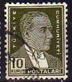 Turquie/Turkey 1951 - Atatrk, 10 kuru$, obl./used - YT 813 