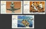 RDA 1980; Y&T n 2165 & 2167, srie 3 timbres, J.O. de Moscou, divers sports