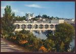 CPM  SAUMUR  sur les bords de la Loire, le chteau, le pont Cessard et le thtre