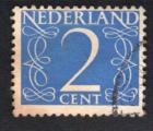 Pays Bas 1946 Oblitr rond Used Stamp bleu avec chiffre 2 cents
