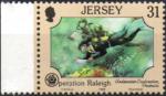 Jersey 1988 - Operation Raleigh: exploration sous-marine - YT 445 / Sg 456 **