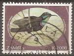 zambie - n 595  obliter - 1994 (pliure)
