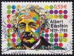 nY&T : 3779 - Cinquantenaire de la mort d'Albert Einstein - Cachet rond