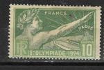 France  - 1924 - YT   n  183  *  (gomme dfectueuse, tach)