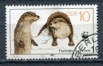 Timbre  ALLEMAGNE RDA  1987  Obl   N 2732   Y&T  Loutre