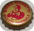 Italie Capsule bire Beer Crown Cap Birra Moretti Ricetta Originale