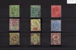 Lot de timbres oblitrs de GB GB8