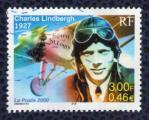 France 2000 Oblitr Used Stamp Charles Lindbergh 1927 Avion Spirit of St. Louis