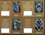 Srie 12 Calendriers poche 2012 Lab Paul HARTMAN Signes Astrologiques Zodiaque