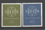 Europa 1959 Allemagne Yvert 193 et 194 neuf ** MNH