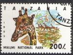 Tanzanie 1993; Y&T n 1447; 200s, faune, girafe