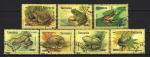 Animaux Grenouilles Tanzanie 1996 (79) srie compl. Yv 1955  1961 oblitr used