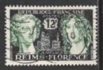 France 1956; Y&T n 1061; 12F, jumelage Reims-Florence