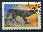 Timbre Rpublique de MADAGASCAR  1994  Obl  N 1355  Y&T  Loup