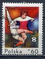 Timbre POLOGNE 1970  Obl  N 1858   Y&T  Football