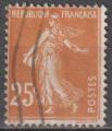 1927-1931 235 oblitr 25c Semeuse